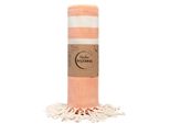 Makai Asciugamano Hammam 100% Cotone Pestemal Asciugamano Xxl 95X200Cm Asciugamano Da Spiaggia Asciugamano Da Sauna Asciugamano Da Bagno Coperta Da Picnic Asciugamano Da Yoga Asciugamano Da Doccia (Arancio Pesca)
