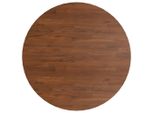 Piano Del Tavolo Rotondo Marrone Scuro Ø90X1,5 Cm Legno Di Quercia Trattato