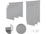 Tolletour Tenda Verticale Tenda Da Sole Verticale Tenda Da Balcone Protezione Dal Vento Tenda A Rullo Laterale Schermo Privacy Protezione Dal Sole Resistente Ai Raggi Uv Grigio 100X240Cm