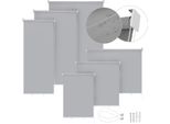 Yakimz Tenda Da Sole Verticale Tenda Da Sole Verticale Protezione Solare Tenda Da Balcone Impermeabile Per Balcone, Terrazza, Giardino, Grigio 140X140Cm