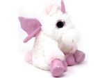 Cornelissen - Peluche - Unicorno - Seduto Bianco/Rosa - 20 Cm
