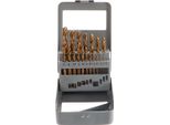 Set Di Bit 19Pcs.1-10Mm Hss Tin Met.Box