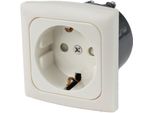 C-Line Presto Inprojal Cbe Presa Di Corrente Schuko + Telaio Di Copertura + Presa Iso 220 / 230 Volt Bianco