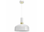 Malmo Bianco/Oro Luce A Sospensione 1Xe27 Luce A Soffitto Lampada A Soffitto Luce A Sospensione