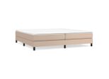 Struttura Letto Cappuccino-Marrone 200X200 Cm In Ecopelle