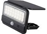 Applique Solare Da Esterno Flaxton Led 7W 4000K IP54 Plastica Nera, Trasparente H:16Cm L:14,5Cm Con Sensore Di Movimento Pir, Sensore Di Luce