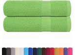 Vidaxl Asciugamani 2 Pz. Verde Mela 50X100 Cm 360 G/M² 100% Cotone