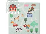 Relaxdays Puzzle Mat Farm