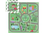 Relaxdays Puzzle Mat City