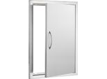 Succebuy Porta Di Accesso Al Barbecue, 508 X 686 Mm, Porta Singola Esterna Della Cucina. Montata Ad Incasso In Acciaio Inox. Montaggio Verticale A Parete Con Maniglia Per Isola Barbecue E Stazione Barbecue