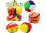 Palloni Sportivi Morbidi Basket Rugby Calcio Baseball Set Di 4Ele.