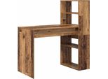 Vidaxl Scrivania Con Ripiano In Legno Di Recupero 113 X 54 X 120 Cm Materiale A Base Di Legno