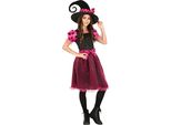 Guirca Costume Da Strega Rosa Bambina 7-9 Anni 7-9 Anni