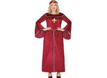 Principessa Medievale Regina Fiabesca Costume Rosso Abito Da Festa Carnevale Donna Evento Carnevale Deluxe, Taglia: 44 - 46 (Xl) Colore: Grigio