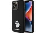 Karl Lagerfeld Klhcp15Xsmhcnpk Iphone 15 Pro Max 6.7 Czarny/Black Silicone Choupette Metal Pin