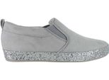 Gabor Scarpe Slip-On Donna In Pelle Grigio Argento 40