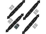 Kotarbau® Set Di 4 Cerniere Per Tapparelle Cerniere Per Porte 150 X 150 X 35 Mm In Acciaio Verniciato A Polvere Cerniera Per Porte Cerniera Per Porte Nero Cerniere Cerniera Per Finestre Pieghevoli Porta In Legno Cancello Da Giardino Cerniera Per Casse Cerniera Per Cancelli