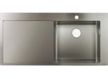 Lavello Da Incasso 450 Con Scolapiatti, S715-F450 Acciaio Inox
