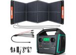 1000W (1500W Di Picco) Power Station Centrale Elettrica Generatore Solare Da 725,76Wh Accumulo Solare Con Pannello Solare Da 100W