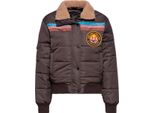 Queen Kerosin Giacca Di Transizione Da Donna Nature's Calling Puffer Jacket Marrone L