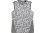 Puma Teamcup Maglia Da Allenamento Senza Maniche Uomo Grigio Argento Taglia 3XL
