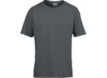 Maglietta Gildan Softstyle Per Bambini PC3387 (7-8 Anni (128)) (Charcoal)