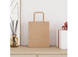 Vidaxl Sacchetti Di Carta 50 Pezzi Con Manici Marrone 18X8X22 Cm
