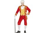 Costume Da Marchesa Elegante Abito Di Carnevale Moda Storica Rosso Oro, Taglia: 54 - 56 (Xl) Colore: Oro
