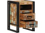 Vidaxl Comodino 40X40X59 Cm Legno Di Recupero Legno Massiccio