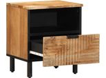 Vidaxl Comodino 40X33X46 Cm In Legno Massiccio Di Acacia
