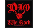 Dio - Logo - Toppa "We Rock"" RO13105 (Taglia Unica) (Nero/Rosso)"