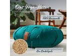 #Doyouryoga Cuscino Da Yoga Rotondo 30 Cm X 15 Cm Rivestimento Lavabile Imbottitura In Pula Di Farro Biologico O Gusci Di Grano Saraceno Biologico Cuscino Da Yoga Yin Yoga Meditazione