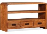 Mobile Tv In Legno Massiccio Di Acacia 90X30X55 Cm
