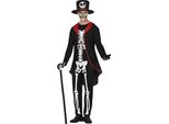 Guirca Costume Da Scheletro Elegante Da Uomo L L