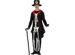 Guirca Costume Da Scheletro Elegante Da Uomo S S