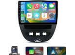 2+64G 10" Carplay Android 15 Carradio Per Peugeot 107 Citroen C1 Toyota Aygo 2005-2014 Gps Navi Bt Wifi Swc Dab+ Rds Usb Dsp Con Fotocamera"