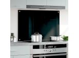 Vidaxl Alzatina Da Cucina Nera 90X60 Cm In Vetro Temperato