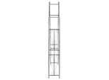Vidaxl Arco Di Rose Verde Scuro 120X38X258 Cm In Ferro