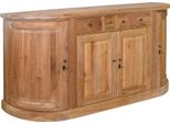 Credenza Teako Design In Teak Iggesund 180X90 Cm | Legno Massiccio Stile Country | Resistente Alle Intemperie | 6 Ante 4 Cassetti