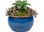 Fioriera In Ceramica Modello "Bavaria"" 45Cm Royal Blue"