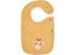 Lätzchen STERNTALER Druckknopf Giraffe Kaya, Baby, gelb (ocker), Baumwolle, Lätzchen