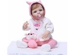 22" Corpo Intero Silicone Vinile Reborn Baby Dolls Bambini Anatomicamente Corretto"