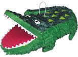 Pignatta Coccodrillo Decorazione Per Festa Di Compleanno Per Bambini Verde E Bianca - Taglia Unica