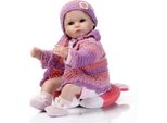 40Cm Bambole Reborn Baby Dolls Realistico Ragazze Silicone Vinile Reborn Dolls