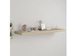 Scaffale Galleggiante Effetto Rovere 90X23,5X3,8 Cm Mdf