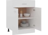 Syfax™ Armadio Inferiore Con Cassetto “Lyon” Bianco 60X46X81,5 Cm