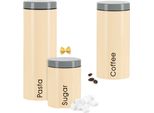 Set Di 3 Barattoli Genius Pasta + Caffè + Zucchero | Vari Colori