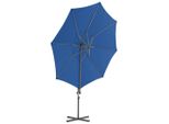Vidaxl Ombrello Semaforo Con Palo In Acciaio 300 Cm Azzurro