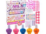 Set Di Smalti Malplay 14 Elementi Set Per Unghie Con 5 Smalti Monocolore A Base D'acqua E Accessori Regalo Per Bambine Dai 6 Anni In Su