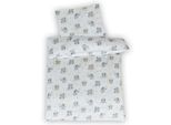 Biancheria Da Letto Per Bambini 100X135 - Per Neonati - 100% Cotone Con Cerniera - Accessori Per Culla - E Federe 40 X 60 Cm - I Vostri Bambini Felici